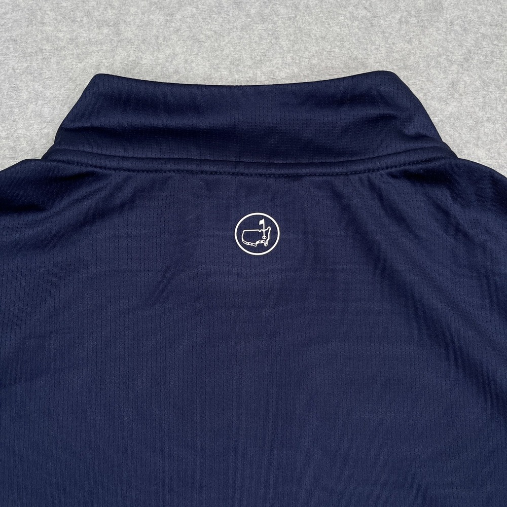Masters Tech Quarter Zip Pullover Mens XL Navy Blue Augusta National Golf MT7440 - Picture 12 of 12